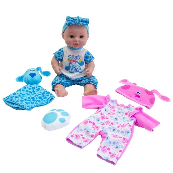 My Sweet Love Blue Clues & You Baby Doll Play Set, Light Skin Tone, 8 Pieces - Picture 1 of 6